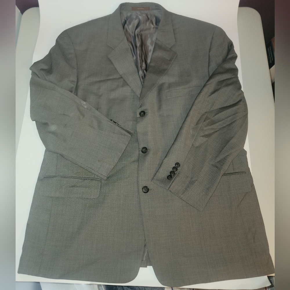 Mens Tasso Elba Wool Blazer Size R46 Gray